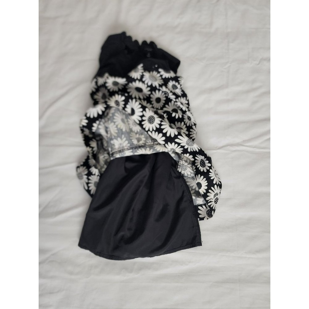 Victoria Beckham Target Kids Girls Daisy Floral Mini Dress Black/White Sz Medium - Picture 7 of 13